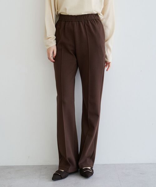 Editt by YECCA VECCA(エディットバイイェッカヴェッカ)の「ストレッチセンターシームフレアパンツ(その他パンツ・レディース・ブラウン/ブラック・FREE)」の14枚目の写真