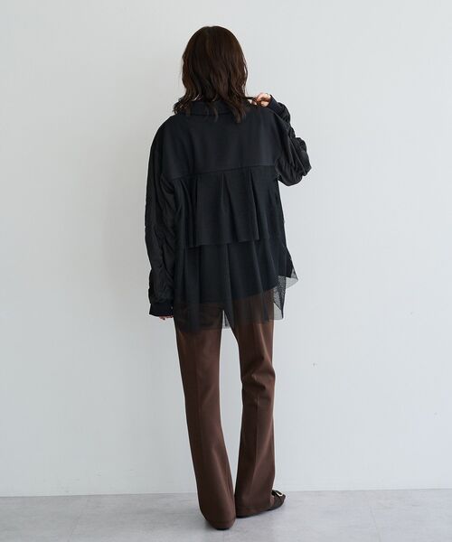Editt by YECCA VECCA(エディットバイイェッカヴェッカ)の「ストレッチセンターシームフレアパンツ(その他パンツ・レディース・ブラウン/ブラック・FREE)」の20枚目の写真
