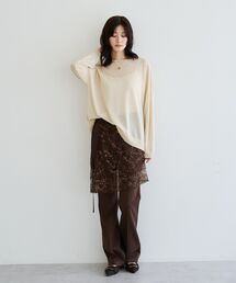 Editt by YECCA VECCA | ストレッチセンターシームフレアパンツ(その他パンツ)