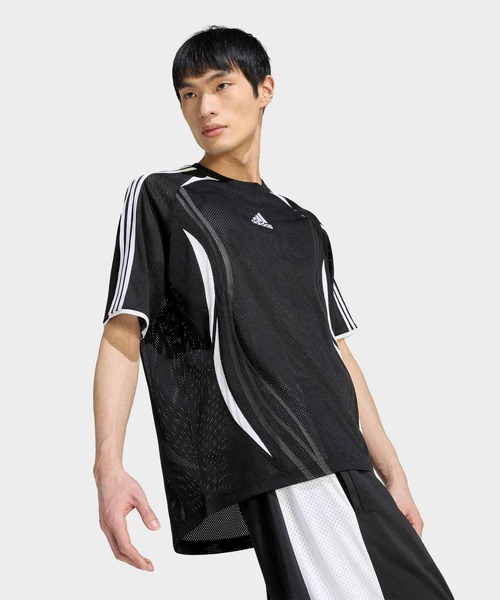 adidas(アディダス)の「チームガイスト メッシュジャージ / アディダスオリジナルス adidas Originals(Tシャツ/カットソー・メンズ・ブラック・XX-LARGE/XX-SMALL/3XL/LARGE/X-SMALL/X-LARGE/MEDIUM/SMALL)」の5枚目の写真