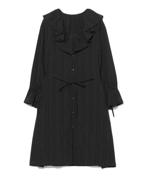 BEAMS BOY(ビームスボーイ)の「ドビー ストライプ ワンピース(ワンピース・レディース・オフホワイト/ブラック・0/1/2)」の22枚目の写真