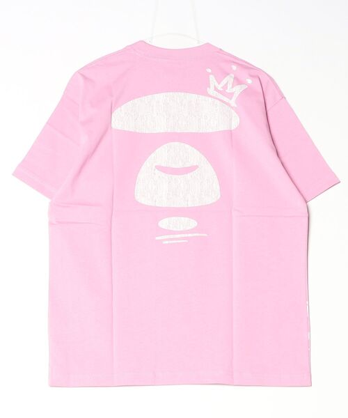 AAPE BY A BATHING APE（エーエイプバイアベイシングエイプ）の「AAPE BASIC TEE（Tシャツ/カットソー・メンズ・ホワイト/ブラック/ライトピンク・XX-LARGE/MEDIUM/LARGE/SMALL/X-LARGE）」の4枚目の写真