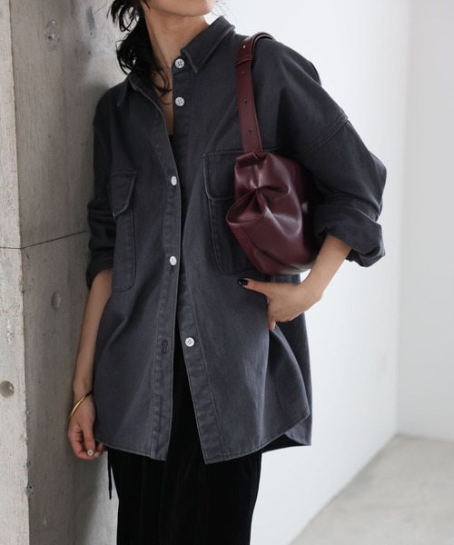 ADD CULUMN(アドカラム)の「【ADD CULUMN】<別注>DENT SHLD S(ハンドバッグ・レディース・ボルドー・フリー)」の3枚目の写真