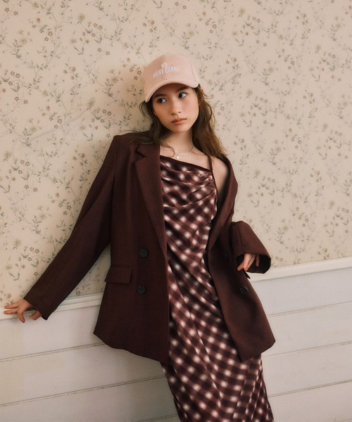 MARY QUANT(マリークワント)の「【MARY QUANT×VIS】ロゴ刺繍スエードキャップ(キャップ・レディース・チャコールグレー/ピンク・FREE)」の18枚目の写真