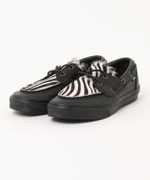 VANS ヴァンズ 2-EYELET BOAT SHOE ツーアイレット ボートシュー VN000Z96BLA PONY HAIR BLACK