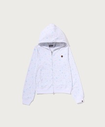 LISA MILO STA PATTERN ONE POINT FULL ZIP HOODIE