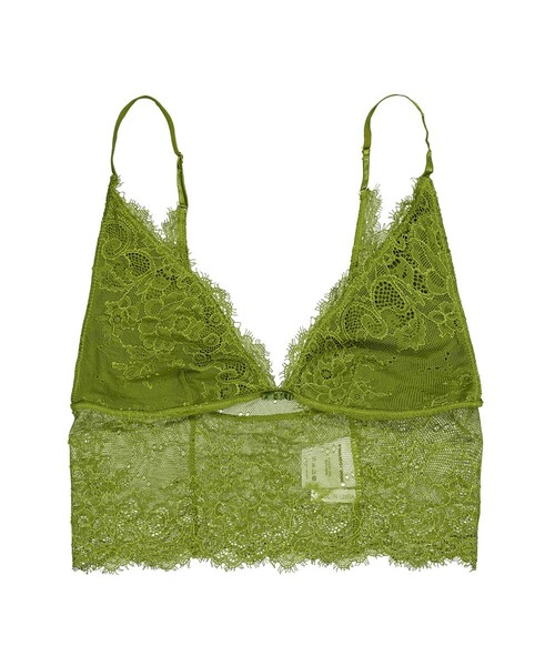 PROJECT WAVE(プロジェクトウェーブ)の「RACE BRA TOP-IVORY(Tシャツ/カットソー・レディース・ライトグレー/グリーン/ブラウン/アイボリー・FREE)」の4枚目の写真