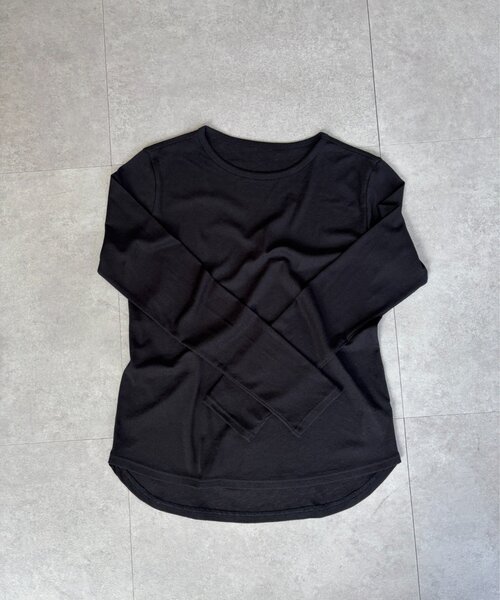 Jena espace merveilleux(ジェナ エスパスメルヴェイユ)の「クルー長袖Tシャツ(Tシャツ/カットソー・レディース・ブラウン/オフホワイト/ブラック/ピンク・FREE)」の13枚目の写真