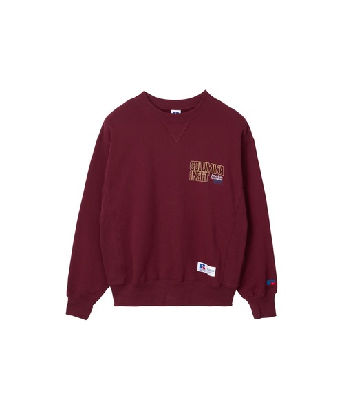 Russell Athletic(ラッセルアスレティック)の「【EDIT-B×RUSSELL】カレッジ クルースウェット(スウェット・レディース・ワイン/シルバーグレー/グリーン・M/L)」の1枚目の写真