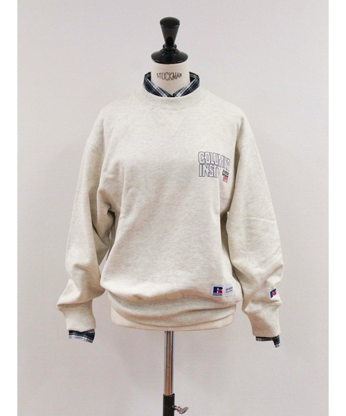 Russell Athletic(ラッセルアスレティック)の「【EDIT-B×RUSSELL】カレッジ クルースウェット(スウェット・レディース・ワイン/シルバーグレー/グリーン・M/L)」の9枚目の写真