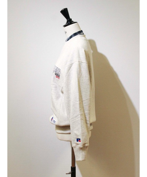 Russell Athletic(ラッセルアスレティック)の「【EDIT-B×RUSSELL】カレッジ クルースウェット(スウェット・レディース・ワイン/シルバーグレー/グリーン・M/L)」の10枚目の写真