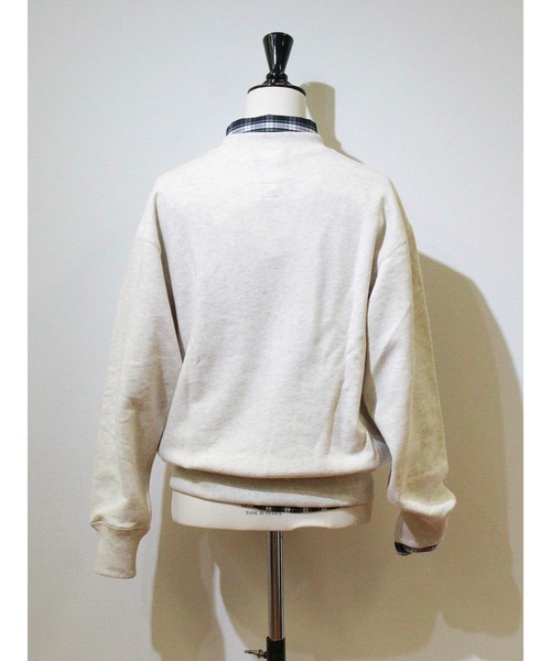 Russell Athletic(ラッセルアスレティック)の「【EDIT-B×RUSSELL】カレッジ クルースウェット(スウェット・レディース・ワイン/シルバーグレー/グリーン・M/L)」の4枚目の写真