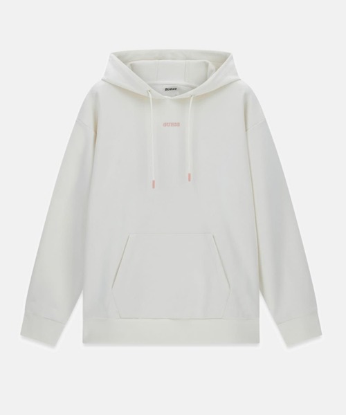 Guess(ゲス)の「FABRIZIA Hoodie パーカー バックプリント(パーカー・レディース・クリーム/ブラック・X-SMALL/SMALL/LARGE/MEDIUM)」の4枚目の写真