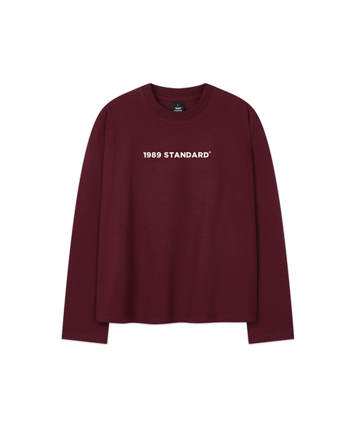 1989STANDARD(1989スタンダード)の「ベーシックロゴクロップロングスリーブ (SKLSTD-0006)(Tシャツ/カットソー・メンズ・ブラック/ホワイト/バーガンディー/ライトグレー・MEDIUM/LARGE/X-LARGE)」の4枚目の写真