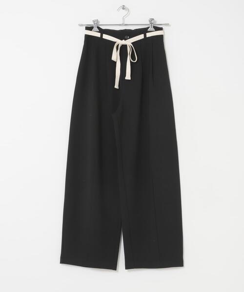 URBAN RESEARCH DOORS（アーバンリサーチドアーズ）の「ウエストリボンカットカーブパンツ（その他パンツ・レディース・ブラック/グレー系その他・MEDIUM/SMALL）」の10枚目の写真
