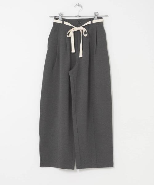 URBAN RESEARCH DOORS（アーバンリサーチドアーズ）の「ウエストリボンカットカーブパンツ（その他パンツ・レディース・ブラック/グレー系その他・MEDIUM/SMALL）」の19枚目の写真