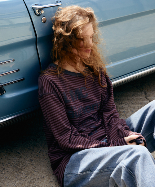 LMCの「REVERSIBLE STRIPE LONG SLV TEE beige(Tシャツ/カットソー・レディース・その他・LARGE/X-LARGE/SMALL/MEDIUM)」の5枚目の写真