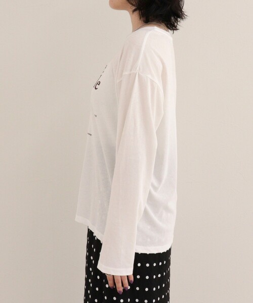 fredy emue(フレディエミュ)の「ロゴロンTシャツ(Tシャツ/カットソー・レディース・カーキ/ブラウン/オフホワイト・38)」の14枚目の写真