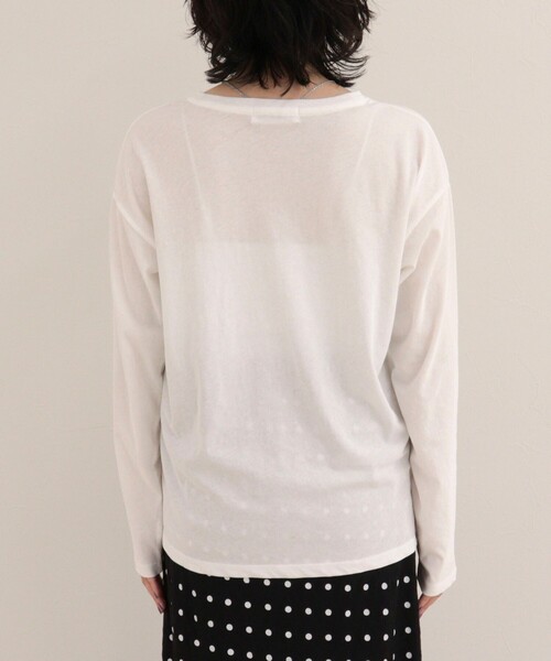 fredy emue(フレディエミュ)の「ロゴロンTシャツ(Tシャツ/カットソー・レディース・カーキ/ブラウン/オフホワイト・38)」の15枚目の写真