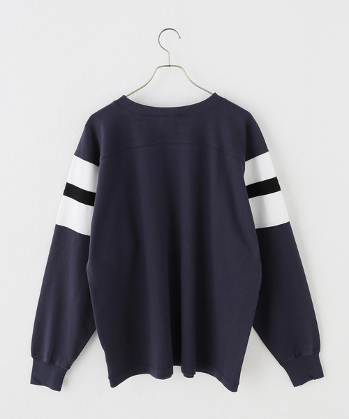 JOURNAL STANDARD(ジャーナルスタンダード)の「別注【MASON/メイソン】 for JS フロッキーPT フットボールTEE(Tシャツ/カットソー・レディース・オレンジ/ネイビー/ホワイト/レッド・FREE)」の6枚目の写真