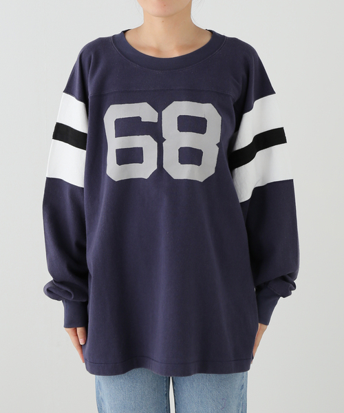 JOURNAL STANDARD(ジャーナルスタンダード)の「別注【MASON/メイソン】 for JS フロッキーPT フットボールTEE(Tシャツ/カットソー・レディース・オレンジ/ネイビー/ホワイト/レッド・FREE)」の13枚目の写真
