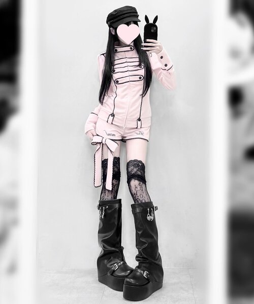 OLIVE des OLIVE(オリーブデオリーブ)の「【インフルエンサー企画】miko ribbon short pants(その他パンツ・レディース・ピンク/ブラック・FREE)」の13枚目の写真