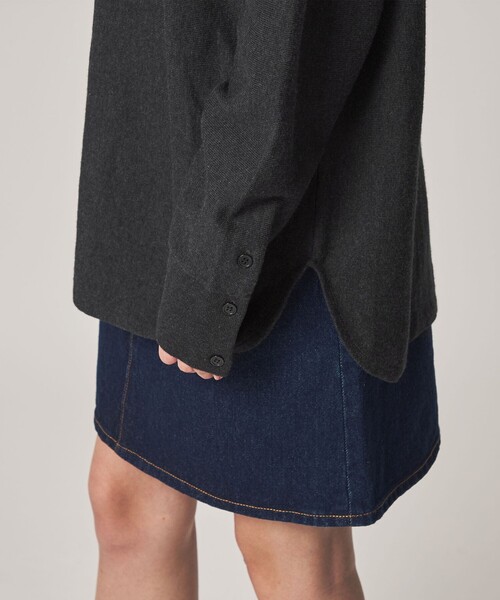 Steven Alan（スティーブンアラン）の「＜WANDERUNG × Steven Alan＞ KNIT SHIRT/ニット（カーディガン/ボレロ・レディース・ベージュ/ワイン/ダークグレー・FREE）」の15枚目の写真