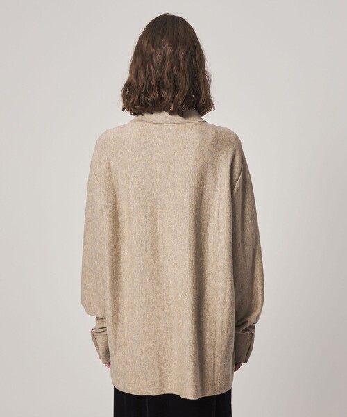 Steven Alan（スティーブンアラン）の「＜WANDERUNG × Steven Alan＞ KNIT SHIRT/ニット（カーディガン/ボレロ・レディース・ベージュ/ワイン/ダークグレー・FREE）」の21枚目の写真
