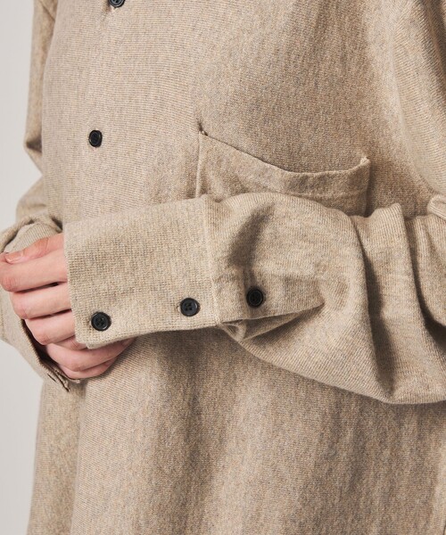 Steven Alan（スティーブンアラン）の「＜WANDERUNG × Steven Alan＞ KNIT SHIRT/ニット（カーディガン/ボレロ・レディース・ベージュ/ワイン/ダークグレー・FREE）」の22枚目の写真