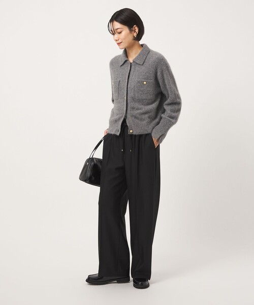 green label relaxing(グリーンレーベルリラクシング)の「【結論シリーズ】ホッとニーハイフレアパンツ マシンウォッシャブル ストレッチ 帯電防止(その他パンツ・レディース・ブラック/ネイビー/グレー/オフホワイト/その他1/その他2/ナチュラル・SHORT/34/36/38/40/42/44/TALL)」の19枚目の写真