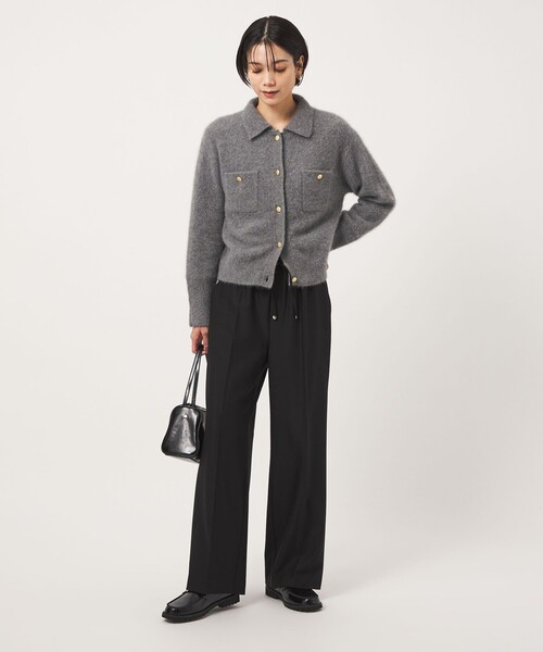 green label relaxing(グリーンレーベルリラクシング)の「【結論シリーズ】ホッとニーハイフレアパンツ マシンウォッシャブル ストレッチ 帯電防止(その他パンツ・レディース・ブラック/ネイビー/グレー/オフホワイト/その他1/その他2/ナチュラル・SHORT/34/36/38/40/42/44/TALL)」の20枚目の写真