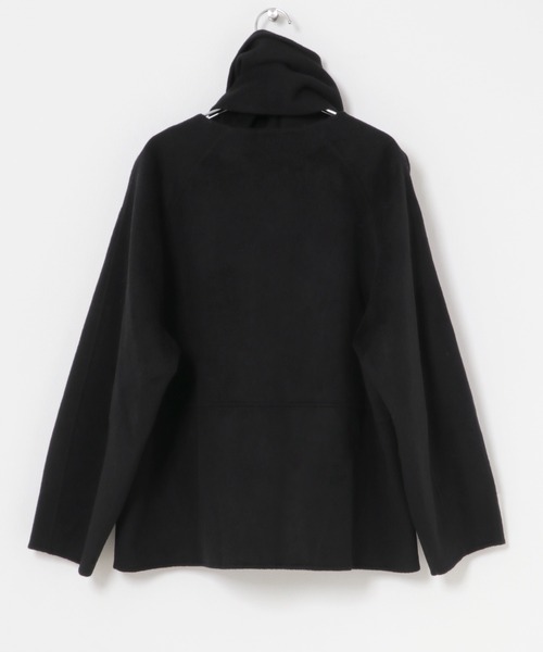 URBAN RESEARCH ROSSO WOMEN(アーバンリサーチ ロッソ)の「カシミヤビーバーストール付ノーカラーコート(その他アウター・レディース・ブラック/キャメル・FREE)」の3枚目の写真