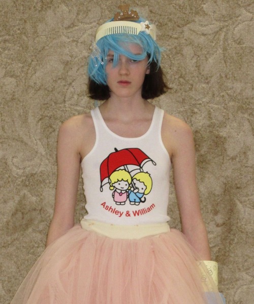 ASHLEY WILLIAMS(アシュリーウィリアムス)の「ASHLEY & WILLIAM VEST(タンクトップ・レディース・ホワイト・M/S)」の1枚目の写真