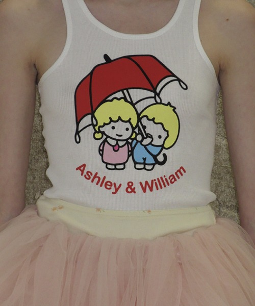 ASHLEY WILLIAMS(アシュリーウィリアムス)の「ASHLEY & WILLIAM VEST(タンクトップ・レディース・ホワイト・M/S)」の3枚目の写真
