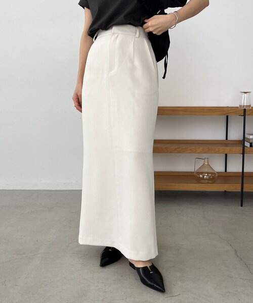 【6/14セール】タグ付き新品 マキシIラインスカートカプリシュレマージュ マキシIラインスカート（スカート）｜CAPRICIEUX LE'MAGE（カプリ