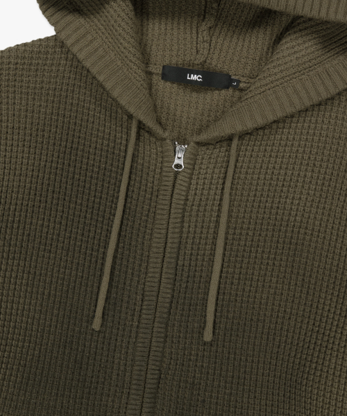 LMCの「SPRAY DYED WAFFLE KNIT ZIP-UP olive(パーカー・レディース・その他・SMALL/MEDIUM/LARGE)」の6枚目の写真