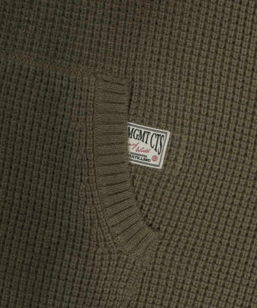 LMCの「SPRAY DYED WAFFLE KNIT ZIP-UP olive(パーカー・レディース・その他・SMALL/MEDIUM/LARGE)」の7枚目の写真