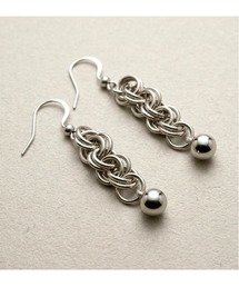【Flower】【アレルギー対応】チェーンメイルピアス(MA)