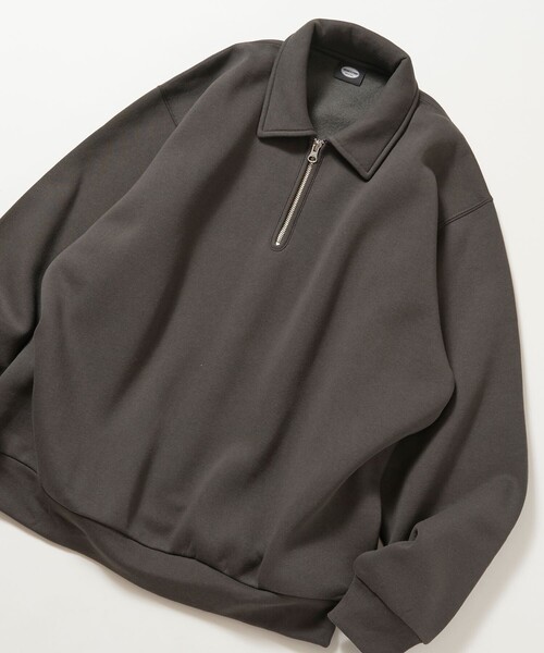 FREAK'S STORE(フリークスストア)の「限定展開 ポロ ハーフジップ スウェット(スウェット・メンズ・グレー/チャコールグレー/ブラウン/ブラック・MEDIUM/SMALL/LARGE)」の3枚目の写真
