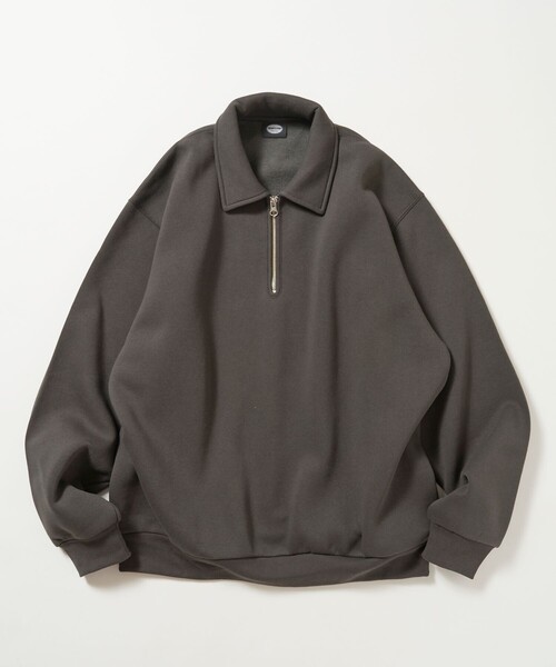 FREAK'S STORE(フリークスストア)の「限定展開 ポロ ハーフジップ スウェット(スウェット・メンズ・グレー/チャコールグレー/ブラウン/ブラック・MEDIUM/SMALL/LARGE)」の12枚目の写真