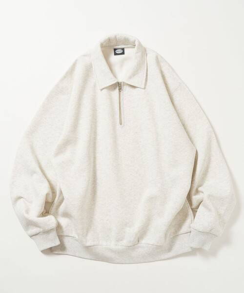 FREAK'S STORE(フリークスストア)の「限定展開 ポロ ハーフジップ スウェット(スウェット・メンズ・グレー/チャコールグレー/ブラウン/ブラック・MEDIUM/SMALL/LARGE)」の17枚目の写真