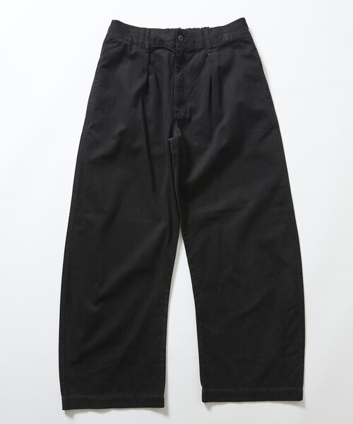 FREAK'S STORE(フリークスストア)の「限定展開 コットンツイル タック ワイド カーブパンツ(その他パンツ・メンズ・チャコールグレー/ブラウン/ネイビー/ブラック・MEDIUM/SMALL/LARGE)」の16枚目の写真