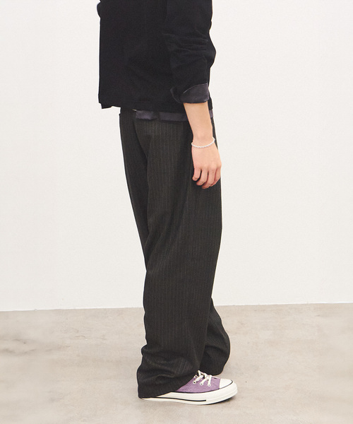 PULP/417EDIFICE（パルプフォーワンセブンエディフィス）の「UTILITY SLACKS（スラックス・メンズ・チャコールグレー/グレー/ブラック・1/2）」の4枚目の写真