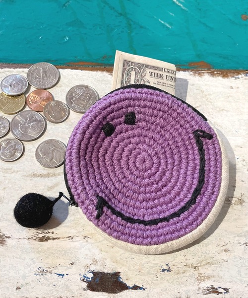 チャイハネ（チャイハネ）の「【チャイハネ】ニッコリパース（コインケース・レディース・ピンク/グリーン/カラフル/ブラック/イエロー/パープル/ターコイズブルー・FREE）」の4枚目の写真