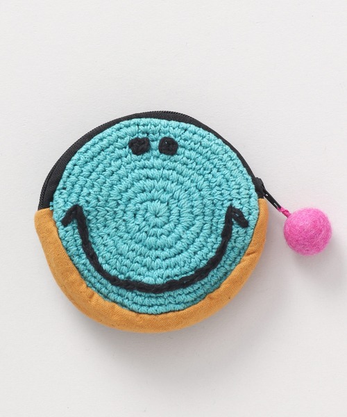 チャイハネ（チャイハネ）の「【チャイハネ】ニッコリパース（コインケース・レディース・ピンク/グリーン/カラフル/ブラック/イエロー/パープル/ターコイズブルー・FREE）」の3枚目の写真