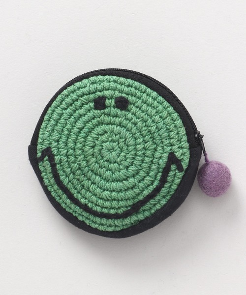 チャイハネ（チャイハネ）の「【チャイハネ】ニッコリパース（コインケース・レディース・ピンク/グリーン/カラフル/ブラック/イエロー/パープル/ターコイズブルー・FREE）」の2枚目の写真