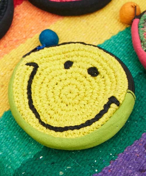 チャイハネ（チャイハネ）の「【チャイハネ】ニッコリパース（コインケース・レディース・ピンク/グリーン/カラフル/ブラック/イエロー/パープル/ターコイズブルー・FREE）」の11枚目の写真