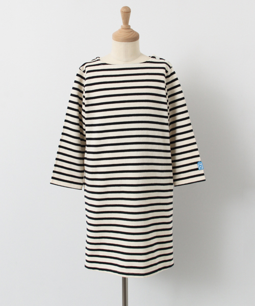 URBAN RESEARCH DOORS（アーバンリサーチドアーズ）の「FORK＆SPOON Color Border OP（ワンピース・キッズ・オフホワイト/ブラウン・120/135/90/105）」の15枚目の写真