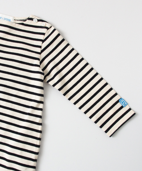 URBAN RESEARCH DOORS（アーバンリサーチドアーズ）の「FORK＆SPOON Color Border OP（ワンピース・キッズ・オフホワイト/ブラウン・120/135/90/105）」の8枚目の写真