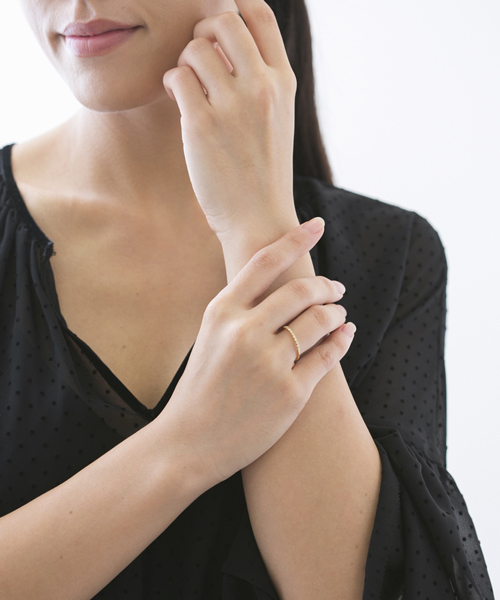 agete（アガット）の「K18リング（リング・レディース・ゴールド系その他・#7/#9/#11/#13）」の2枚目の写真